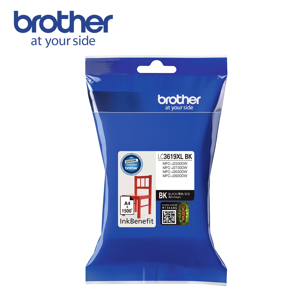 BROTHER 兄弟牌 LC3619XL-BK 原廠超高容量黑色墨水匣
