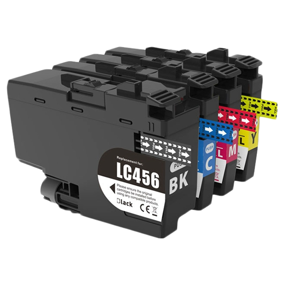 BROTHER 兄弟牌 【TC墨水匣】for LC456 BK/C/M/Y 4入組 全新副廠墨水匣 適用 BROTHER MFC-J4340DW / MFC-J4540DW