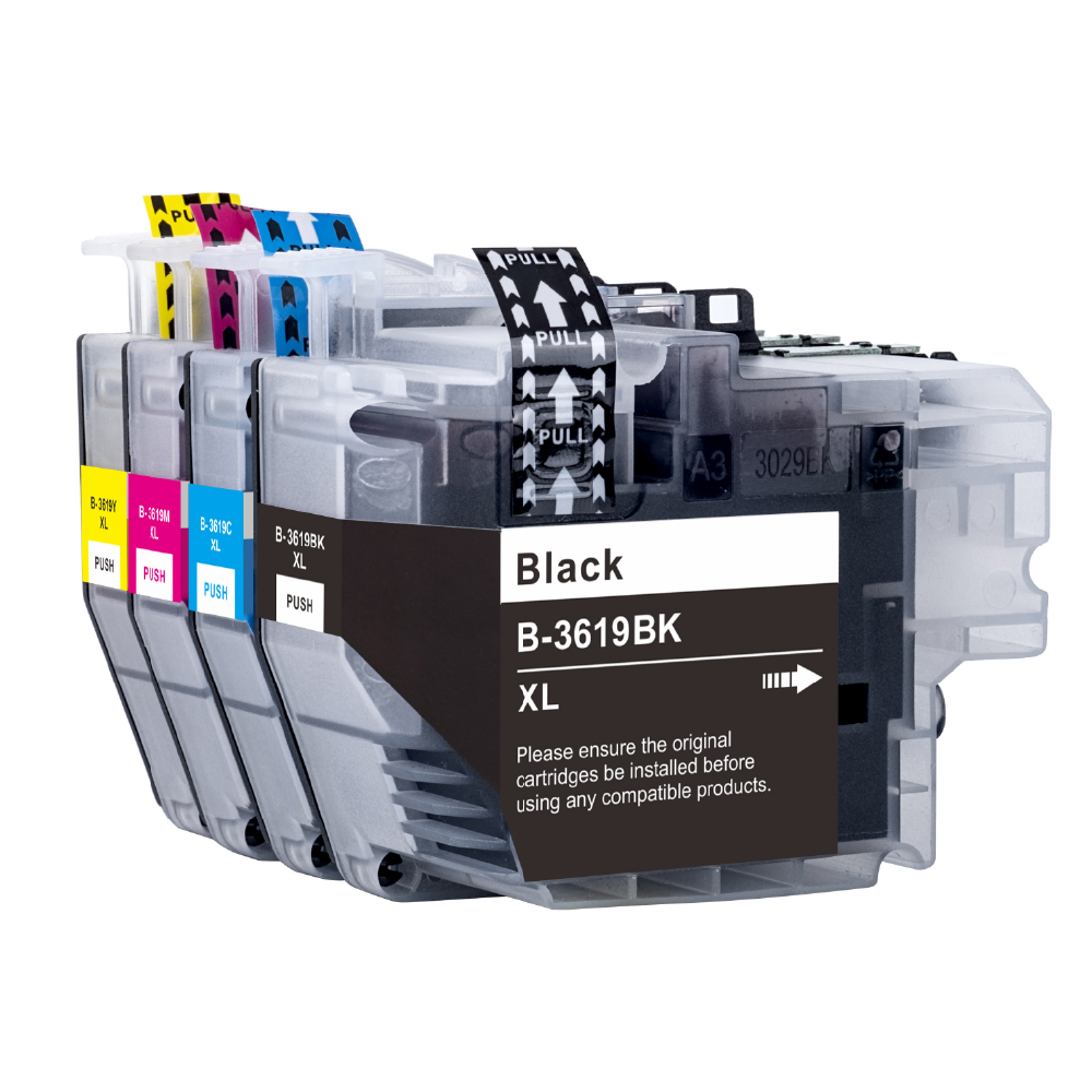 BROTHER 兄弟牌 【TC墨水匣】for LC3619XL BK/C/M/Y 4入組 副廠墨水匣 適用 MFC-J2330DW/2730DW/J3530DW/J3930DW