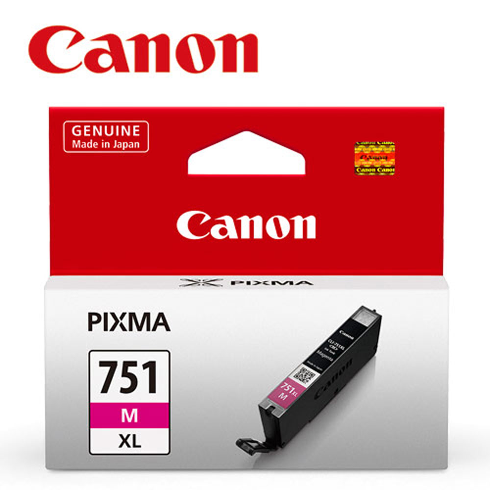 Canon 佳能 CLI-751XL M 原廠紅色高容量XL墨水匣