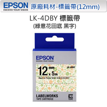 EPSON LK-4DBY C53S654463Pattern系列標籤帶