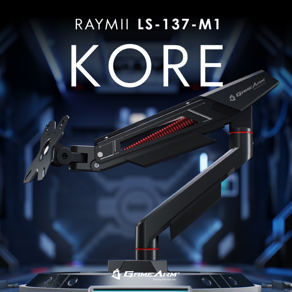 Raymii 瑞米 KORE系列 LS-137-M1 彈簧式電競螢幕支架