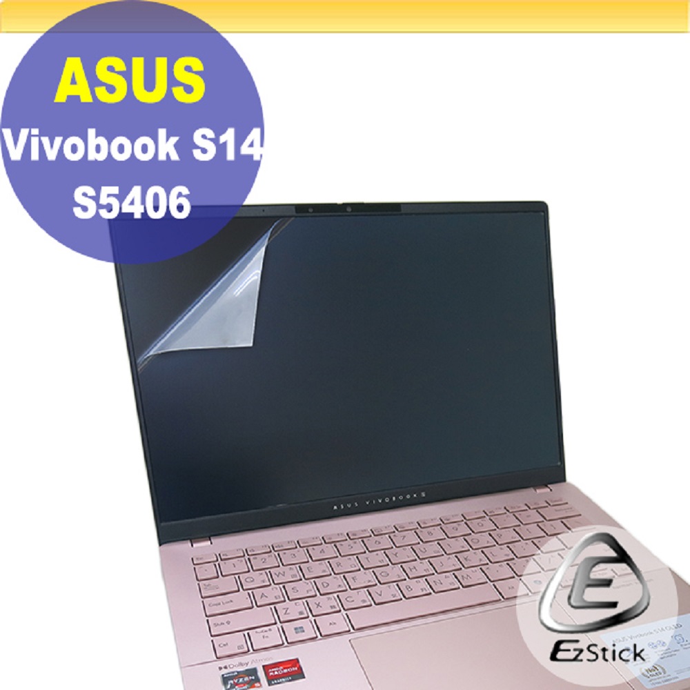 EZstick ASUS S5406 S5406MA 靜電式筆電LCD液晶螢幕貼 14吋寬 螢幕貼