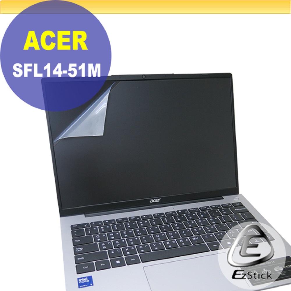 EZstick ACER Swift Lite SFL14-51M 適用 靜電式筆電LCD液晶螢幕貼 14吋寬 螢幕貼