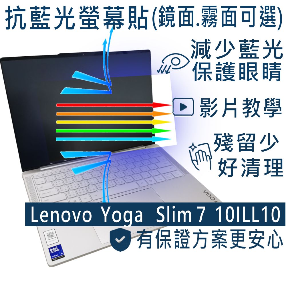 EZstick Lenovo Lenovo Yoga Slim 7 14iLL10 防藍光螢幕貼 抗藍光 (14吋寬)
