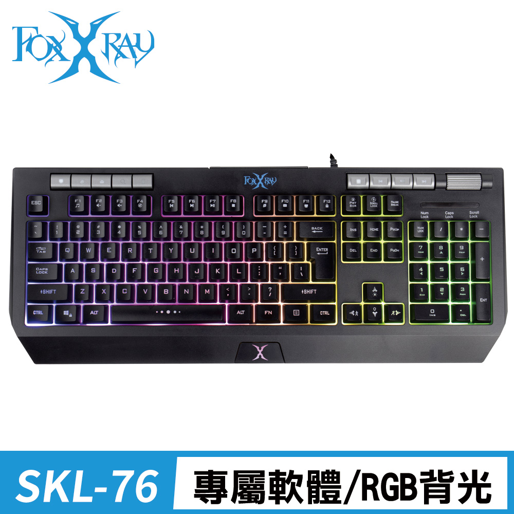 FOXXRAY 狐鐳 修羅戰狐RGB電競鍵盤(FXR-SKL-76) - PChome 24h購物
