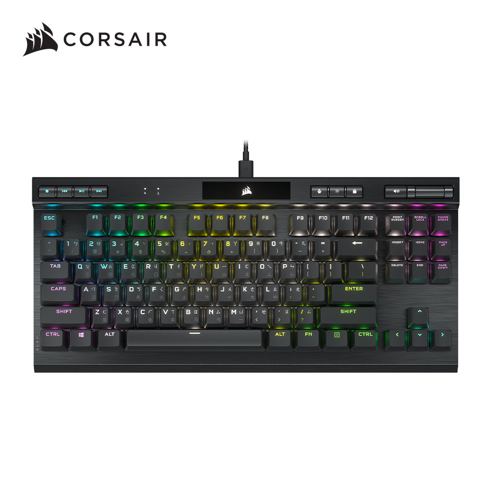 海盜船CORSAIR K70光軸 RGB TKL機械式鍵盤