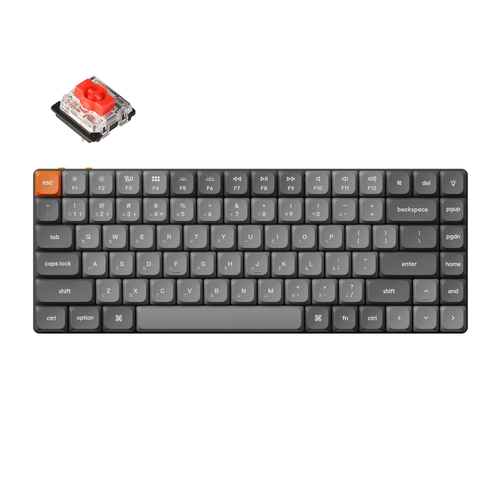 Keychron K1 Max 茶軸 キーボード K1 Max White LED(茶軸・英語配列) レトロカラー K1M-K3-US