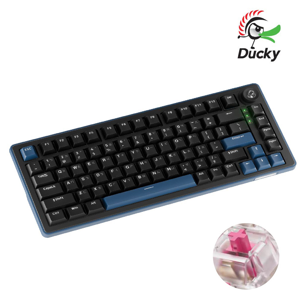 Ducky 創傑 DK OKM 2583 (KTT 線性軸) OK-M 75%鍵 TYPE-C 藍牙 2.4G 無線 機械式鍵盤（其他規格）