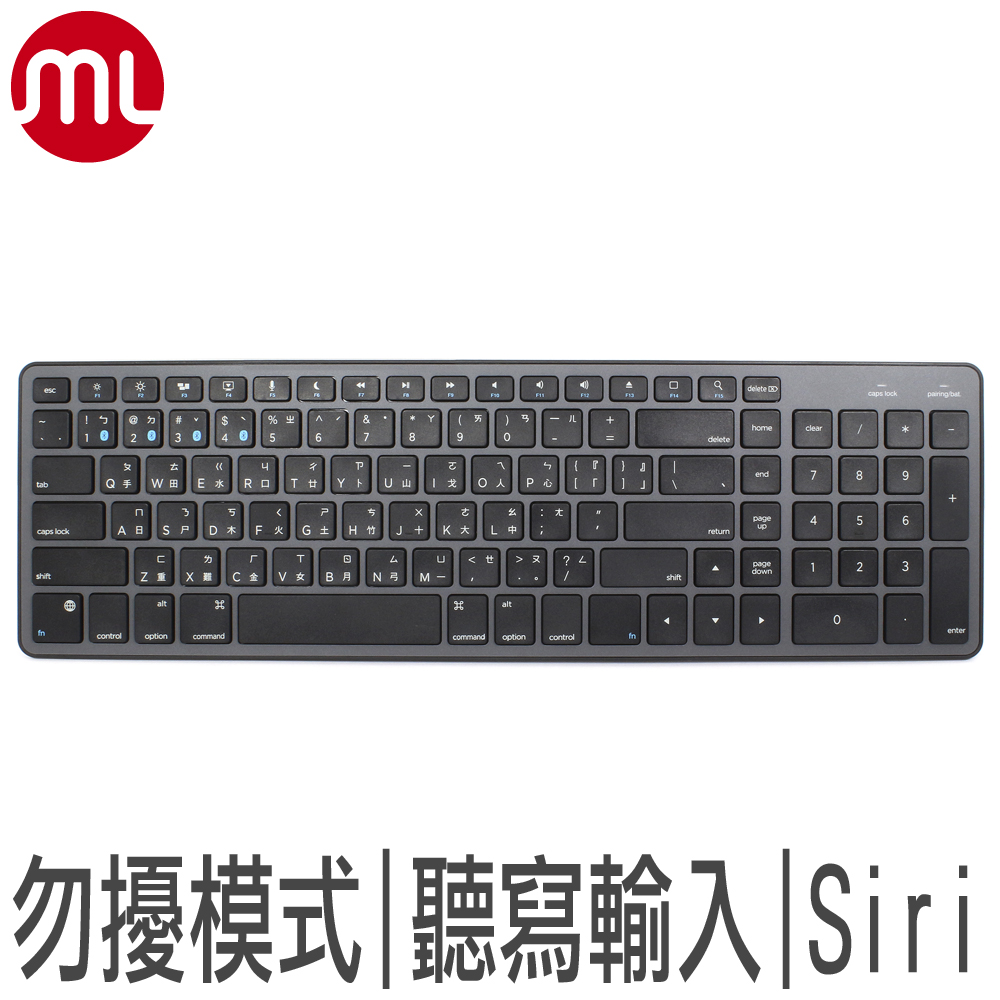 1對4 Mac專用 中文介面  藍牙鍵盤 WKB-1700M1GK