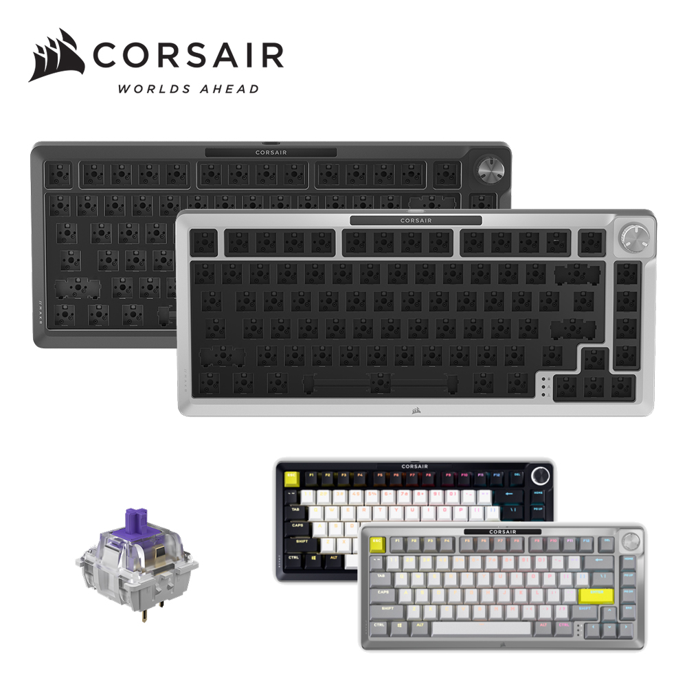 CORSAIR 海盜船 MAKR 75 三合一套件 DIY 英文有線鍵盤