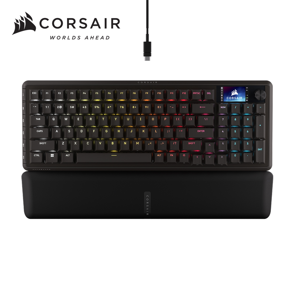 CORSAIR 海盜船 先鋒者 VANGUARD 96無線線性軸機械鍵盤(MLX/中文)(黑)