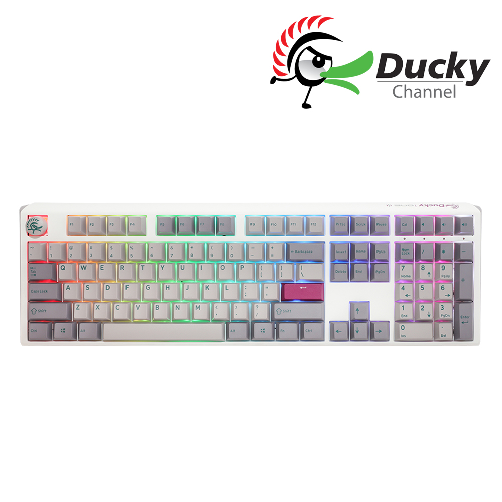 Ducky One3 Mist Grey100% RGB 雪霧 PBT二色 機械式鍵盤  中文
