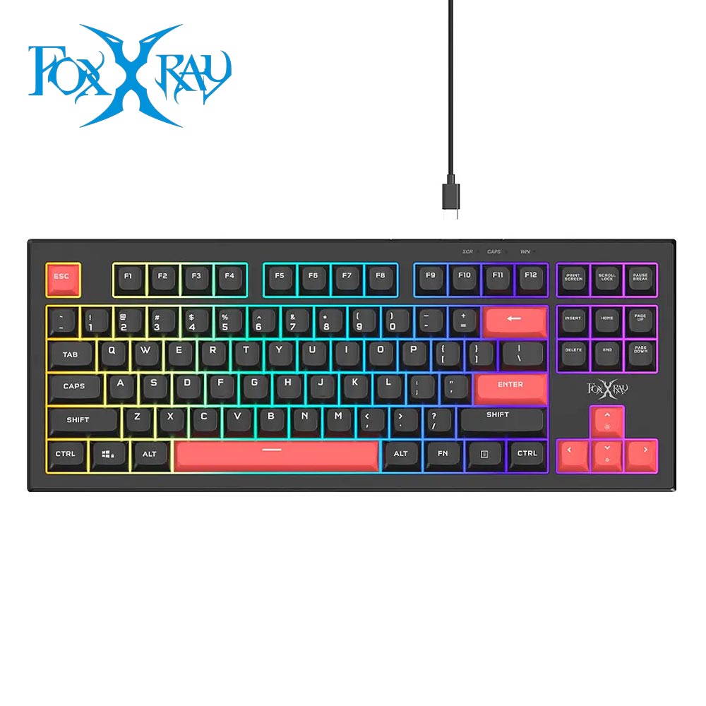 FOXXRAY 狐鐳 FXR-BKL-S96 鬼焰TKL極致靜音電競鍵盤