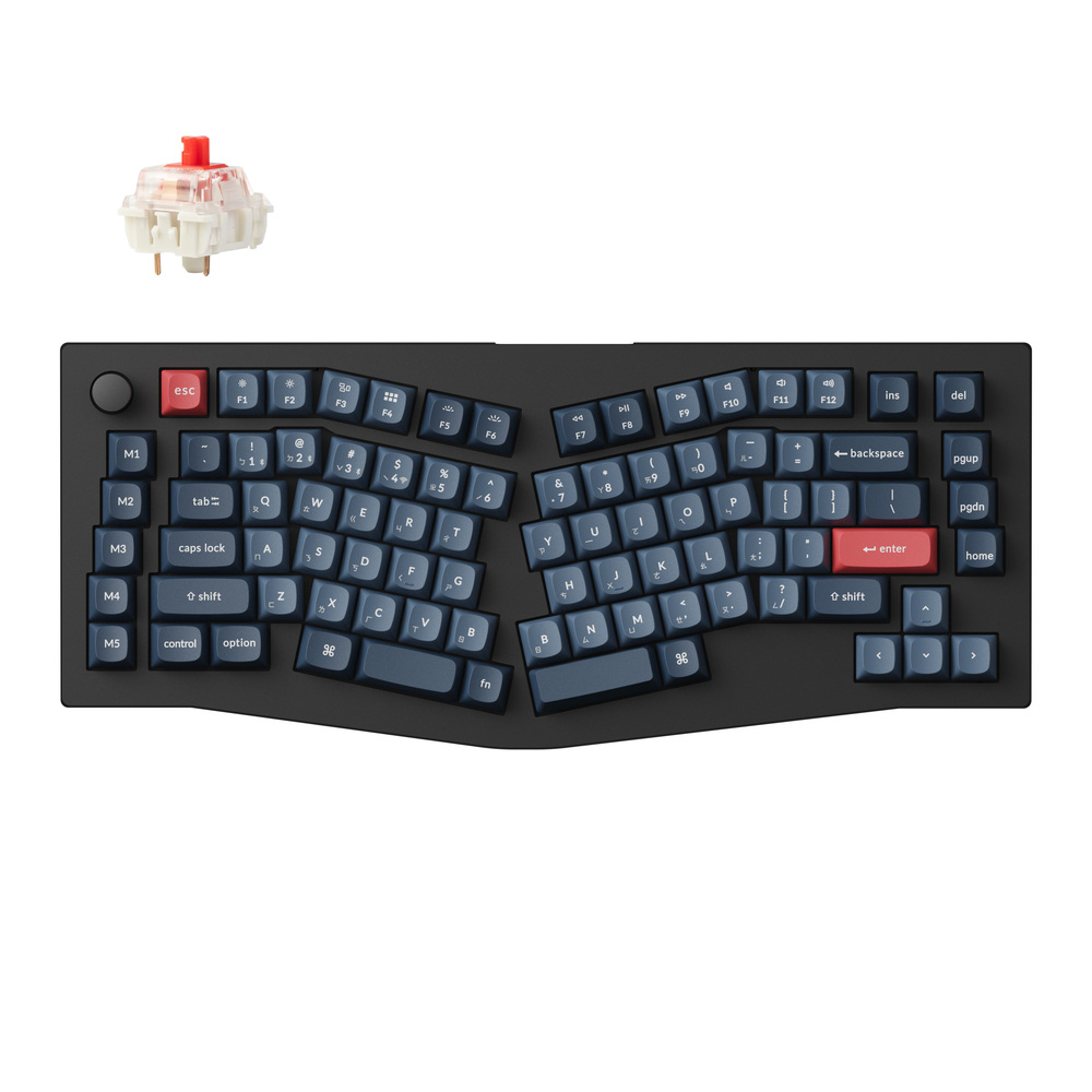 Keychron Q8 QMK ノブ有 赤軸 メルカリ最安 Keychron K8 pro