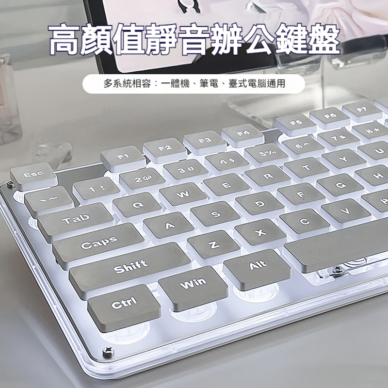 前行者 GX710 有線鍵盤 中文注音 機械手感 靜音 多色背光 可調節呼吸燈 薄膜鍵盤