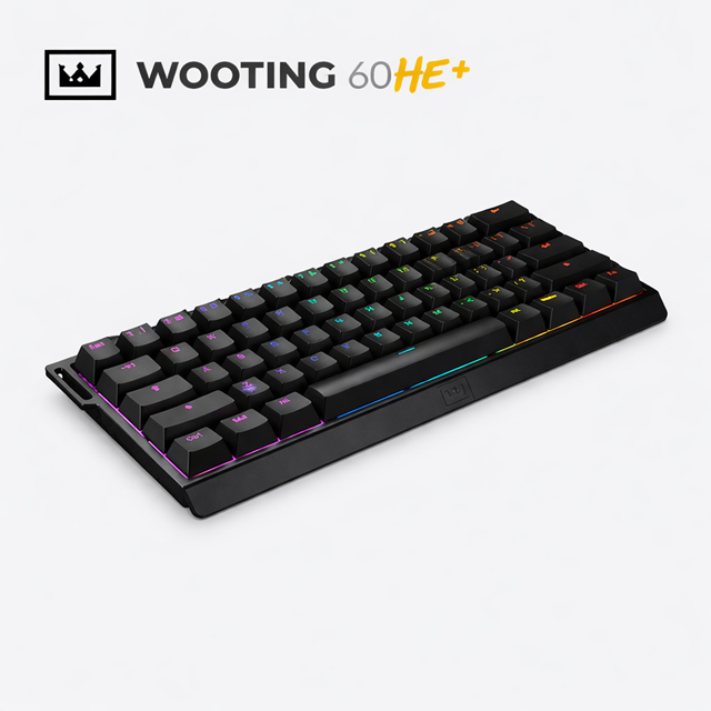 Wooting 60HE+ 磁軸機械式鍵盤 黑色（其他規格）