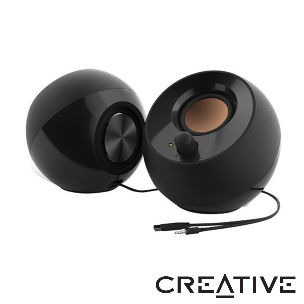 CREATIVE Pebble USB 2.0 桌上型喇叭(黑)
