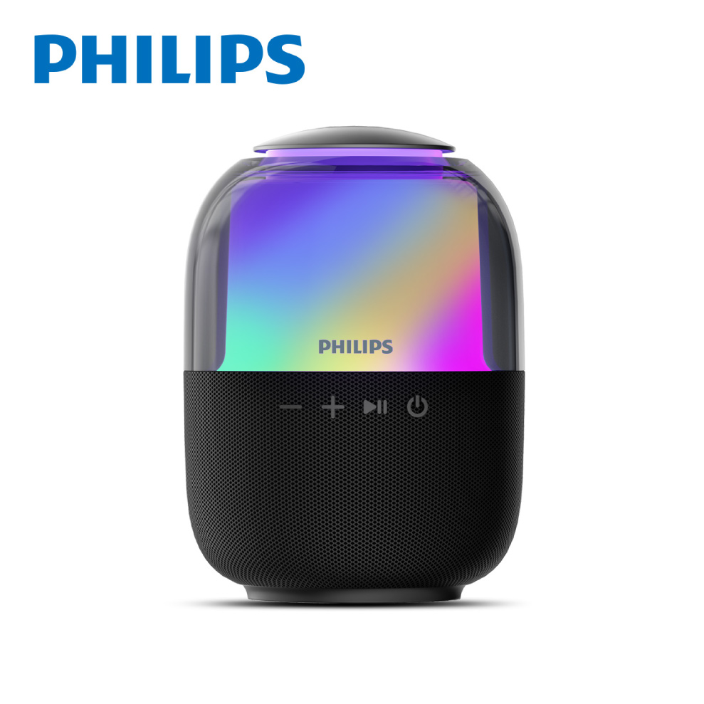 PHILIPS 飛利浦 炫彩RGB強力低音無線藍牙5.3喇叭 TAS2108BK
