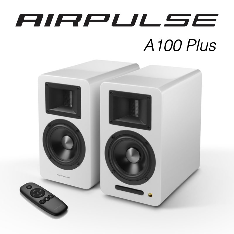 AIRPULSE A100 PLUS 主動式音箱（白色）