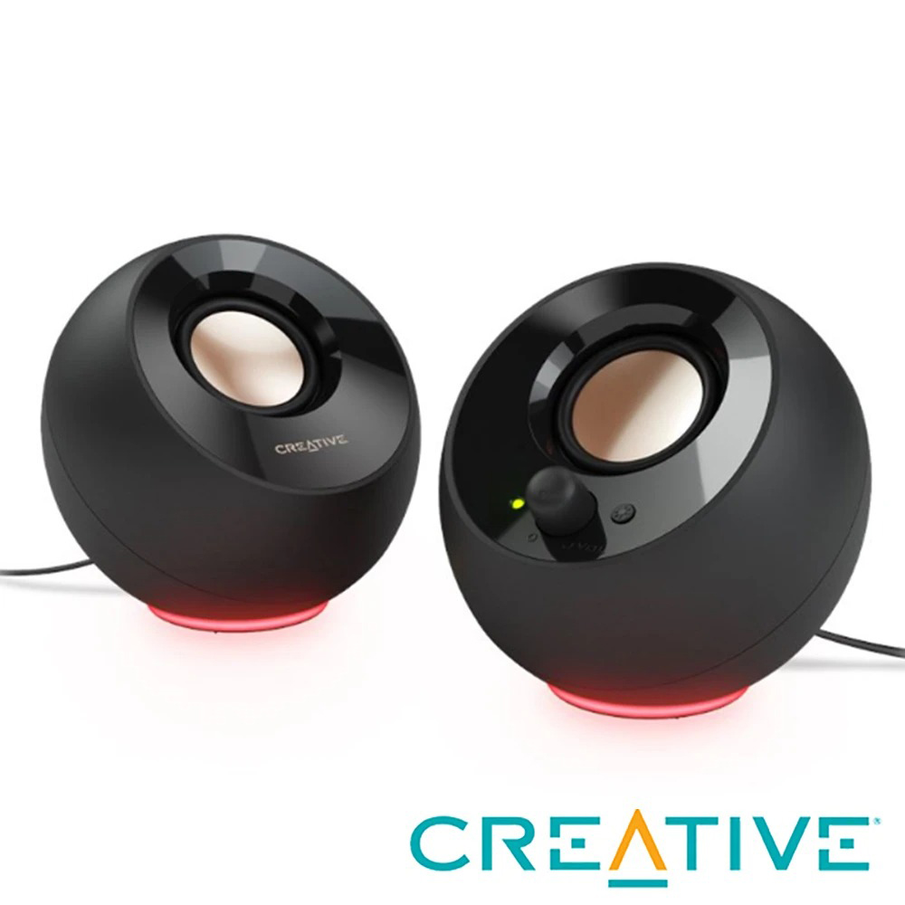 Creative Pebble SE USB RGB 桌上型喇叭《黑色》