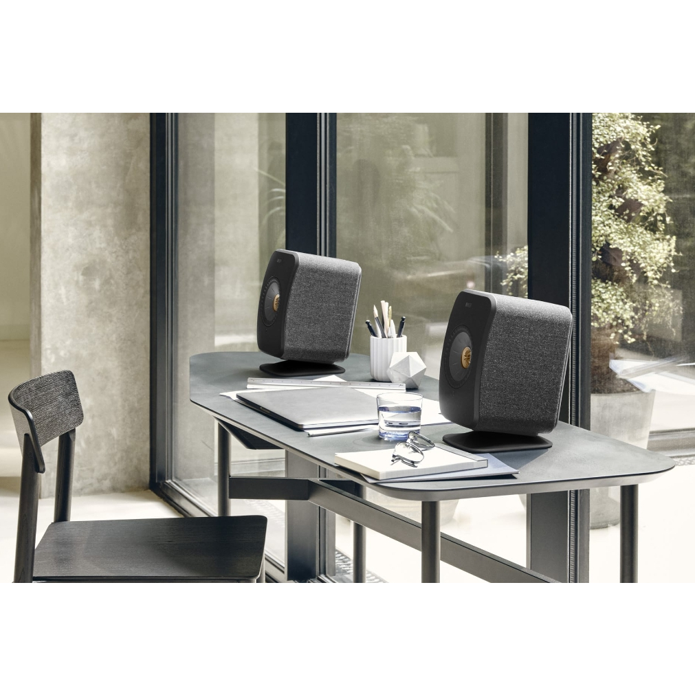 KEF P1 Desk Pad ブラック LSX II LSX II LT 用 kef-p1-desk-pad-stands-