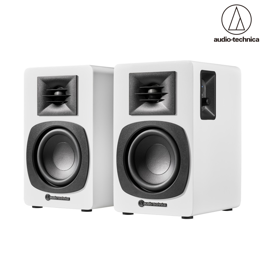 audio-technica 鐵三角 AT-SP3X 白色 主動式 書架型喇叭