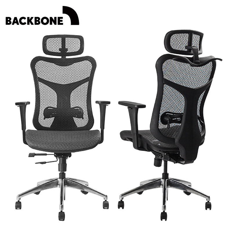 Backbone Kabuto 人體工學椅(黑框)-黑網座- PChome 24h購物