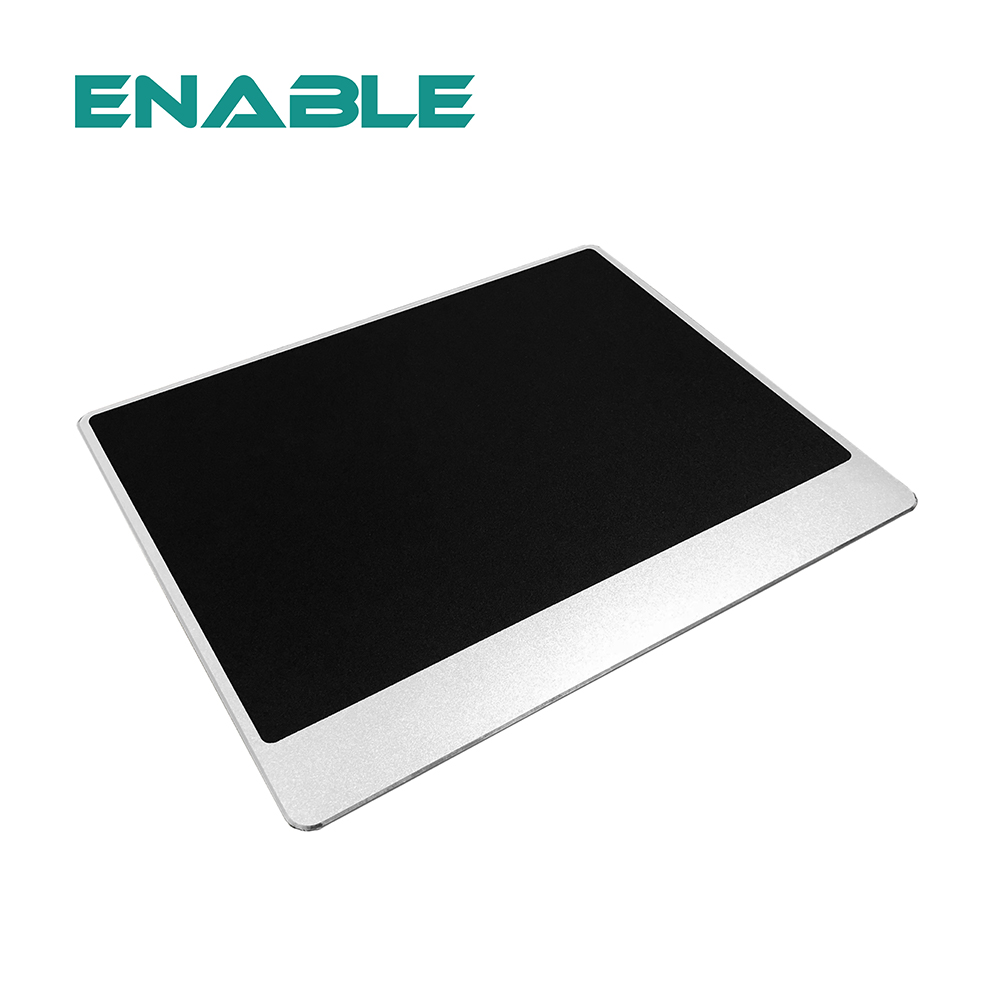 ENABLE 極簡 鋁合金 超滑順滑鼠墊加大版30x24cm(靜音/防水/抗髒污/低摩擦)