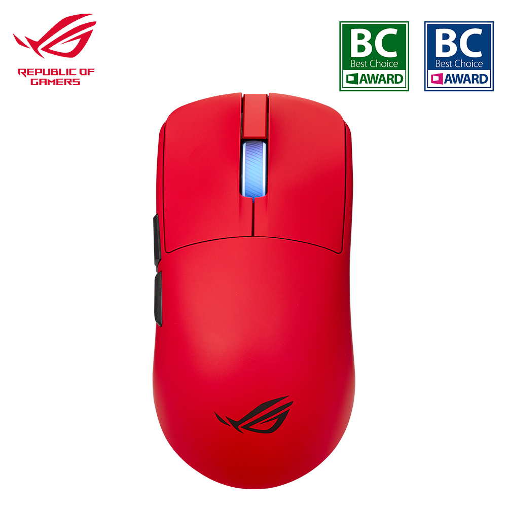 ASUS 華碩 ROG Harpe ll Ace 無線電競滑鼠|紅色