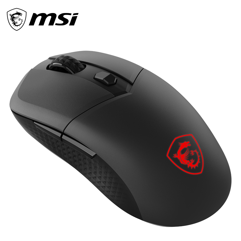 MSI 微星 VERSA 300 超輕量無線電競滑鼠|黑色