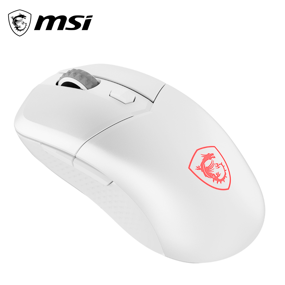 MSI 微星 VERSA 300 超輕量無線電競滑鼠|白色