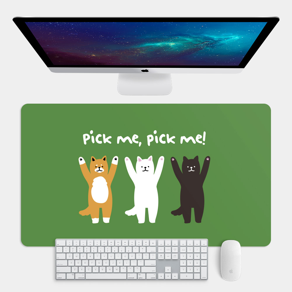 PIXOSTYLE 狗狗 Pick me 大尺寸 電競滑鼠墊 餐墊 辦公桌墊（其他規格）