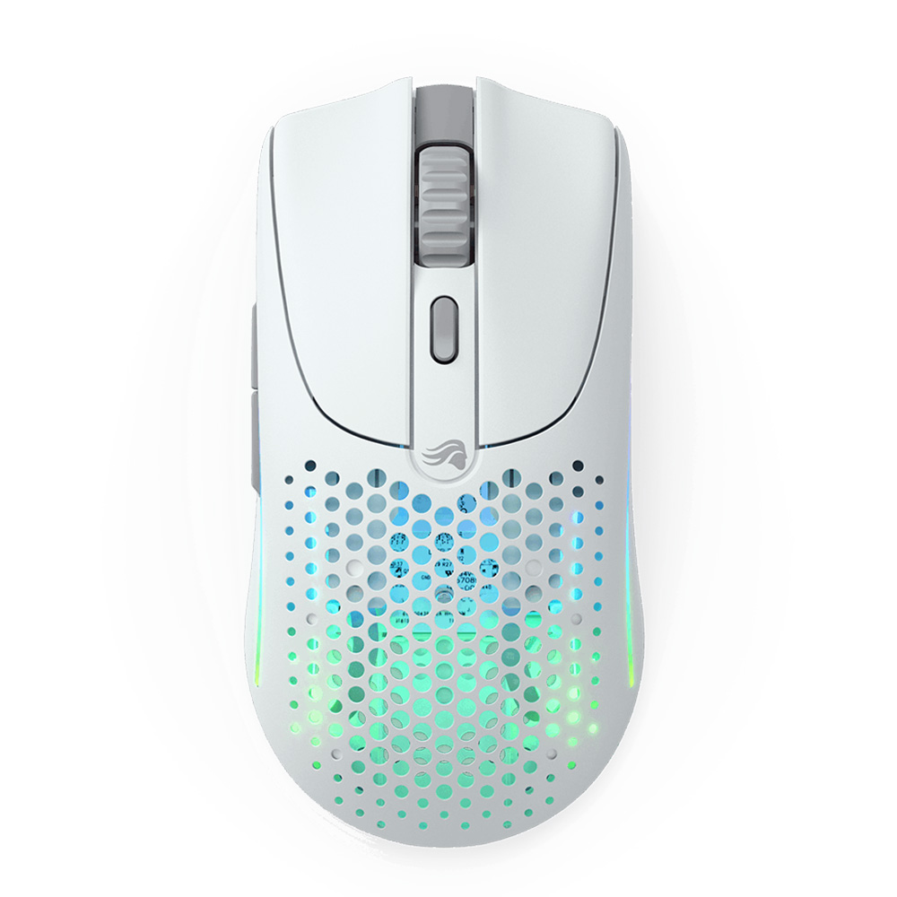 Glorious Model O2 Wireless 無線光學滑鼠 霧面白色
