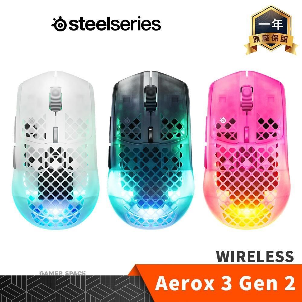 SteelSeries 賽睿 Aerox 3 Gen 2 Wireless 無線 電競滑鼠 雙模 4K輪詢率