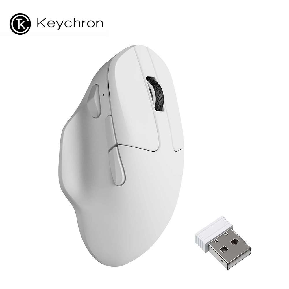 Keychron M7 8K 無線滑鼠 Mac/Win 白色