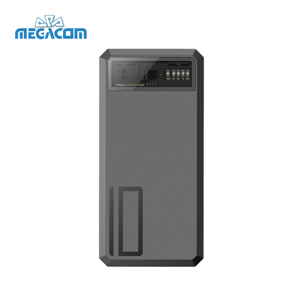 MEGACOM 黑閃充 Black Flash|10000mAh 20W 雙向 PD 三孔快充行動電源