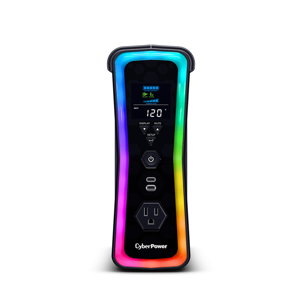 CyberPower 1500VA 在線互動式RGB正弦波電競不斷電系統(GX150C2M