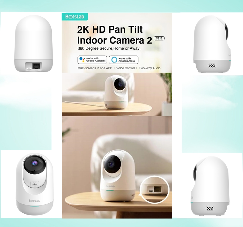  360 Botslab C212 室內網路智能攝影機 (360度 全視線可轉動) 增配LAN位 IP Cam監控