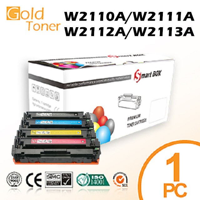HP 惠普 【Gold Toner】HP W2110A黑 / W2111A藍 / W2112A黃 / W2113A紅 No.206A 相容碳粉匣