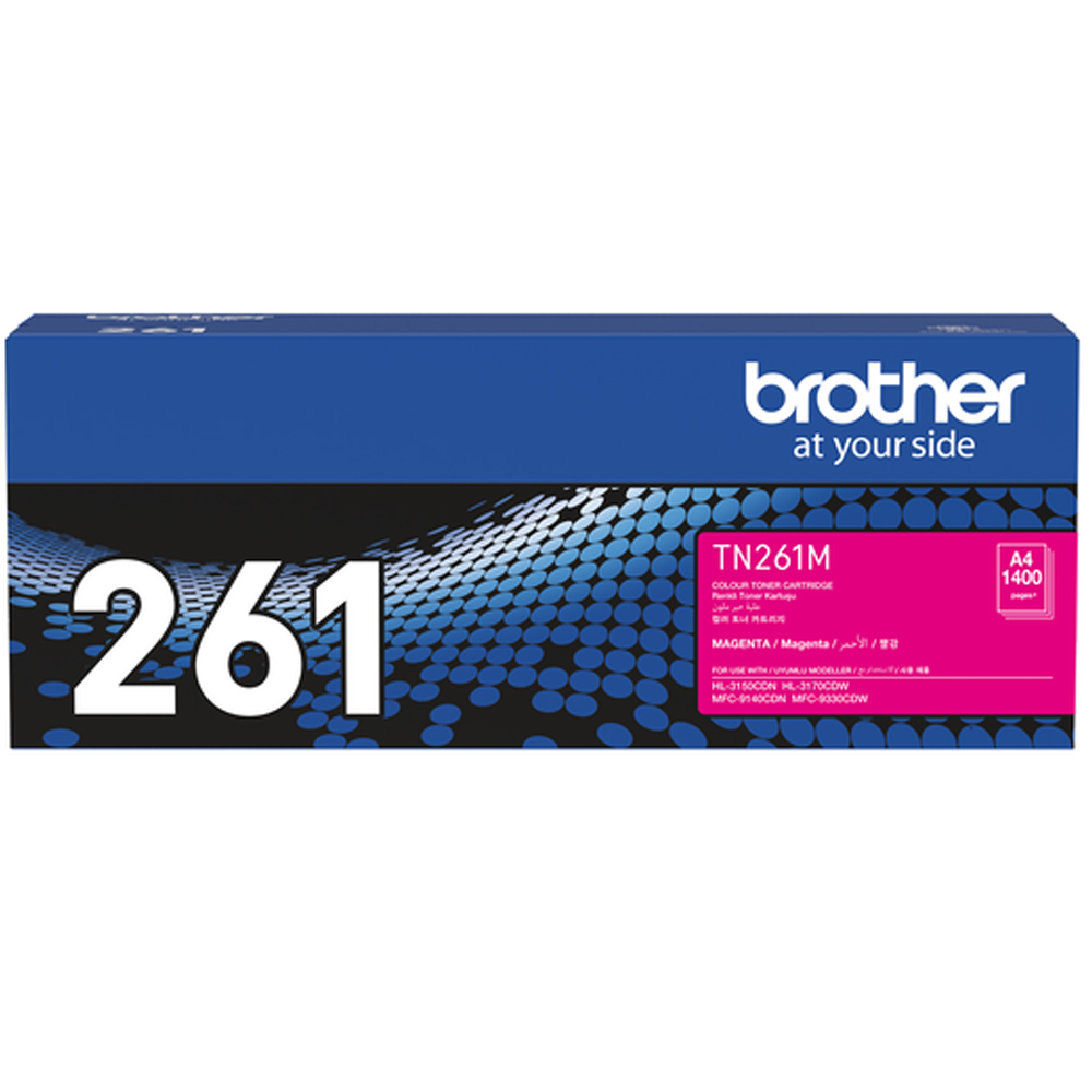 BROTHER 兄弟牌 TN-261M 原廠紅色碳匣適用HL-3170CDWMFC-9330CDWMFC-9140CDN)