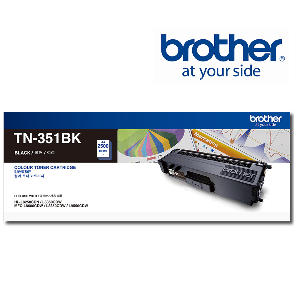 BROTHER 兄弟牌 黑色碳粉匣 TN-351BK
