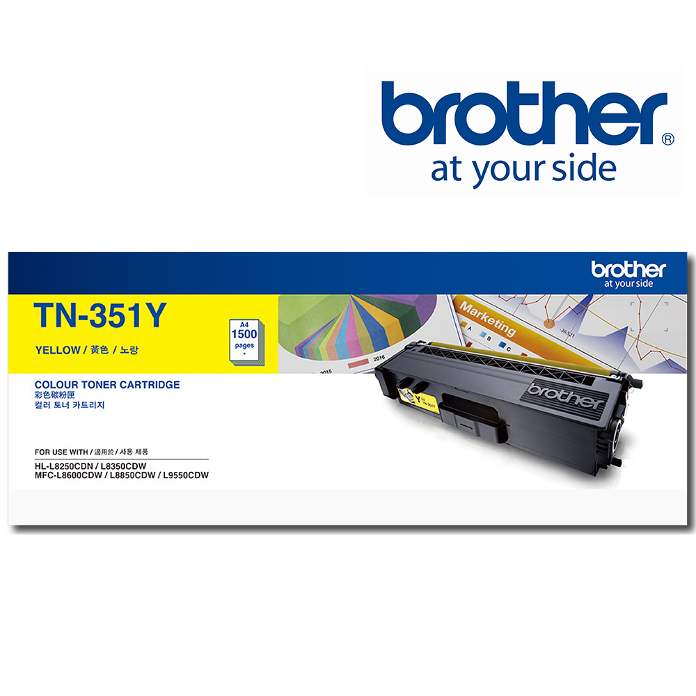 BROTHER 兄弟牌 黃色碳粉匣 TN-351Y