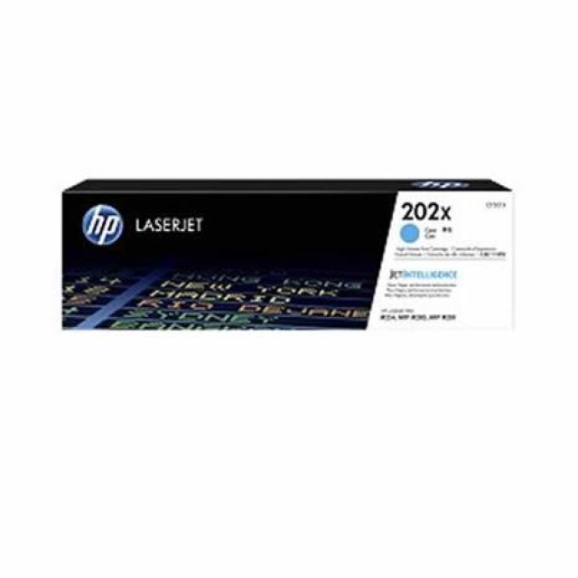 HP 惠普 202X/CF501X 原廠藍色高容量碳粉匣 適用LJ Pro M254nw/M254dw/M254dn/M280nw/M281fdn/M281fdw