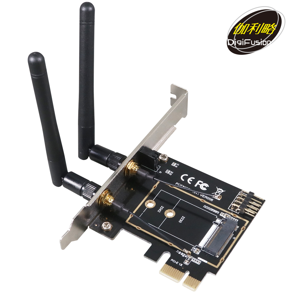 伽利略 M.2 WiFi/BT to PCI-E 轉接卡