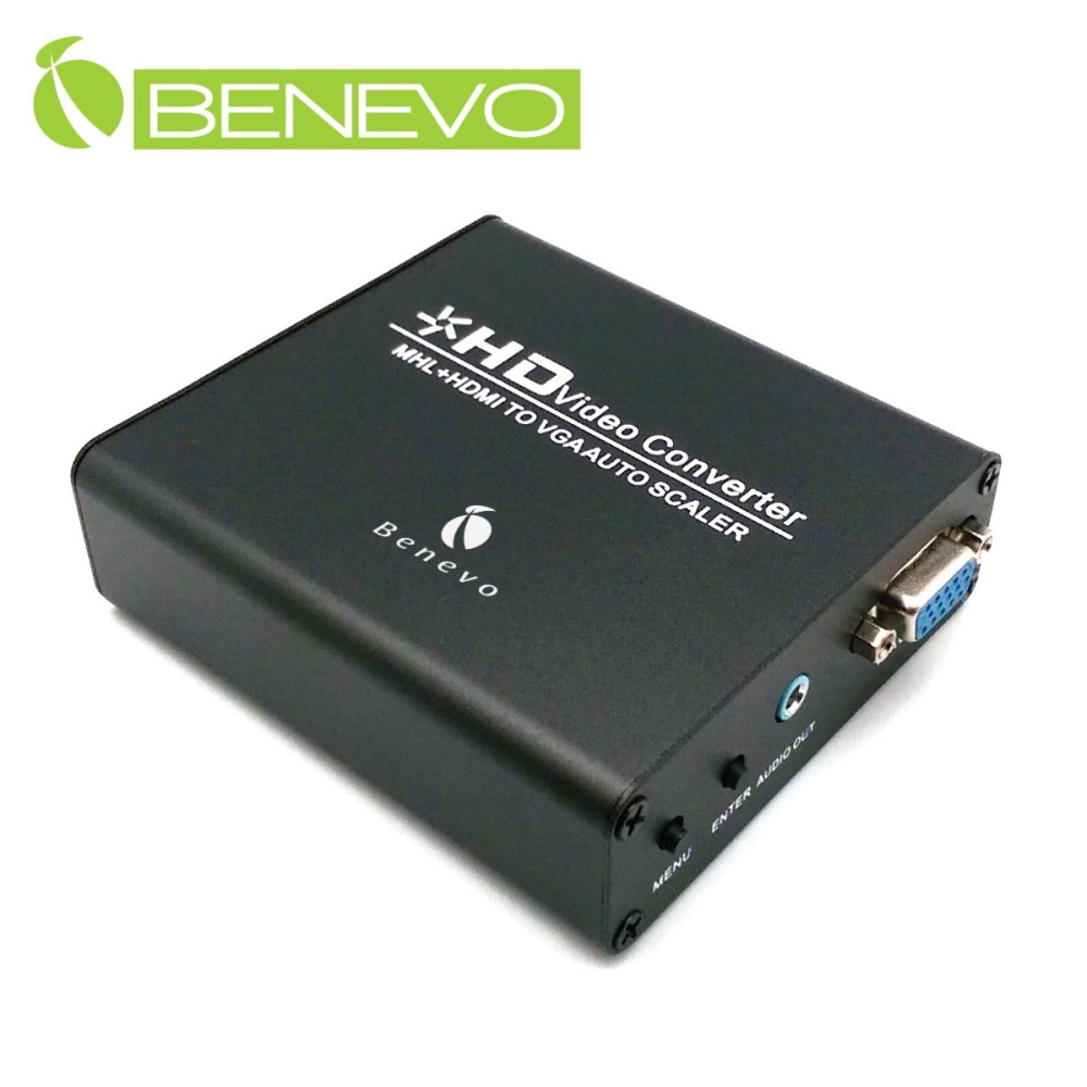 BENEVO實用型 HDMI轉VGA影音訊號倍頻器