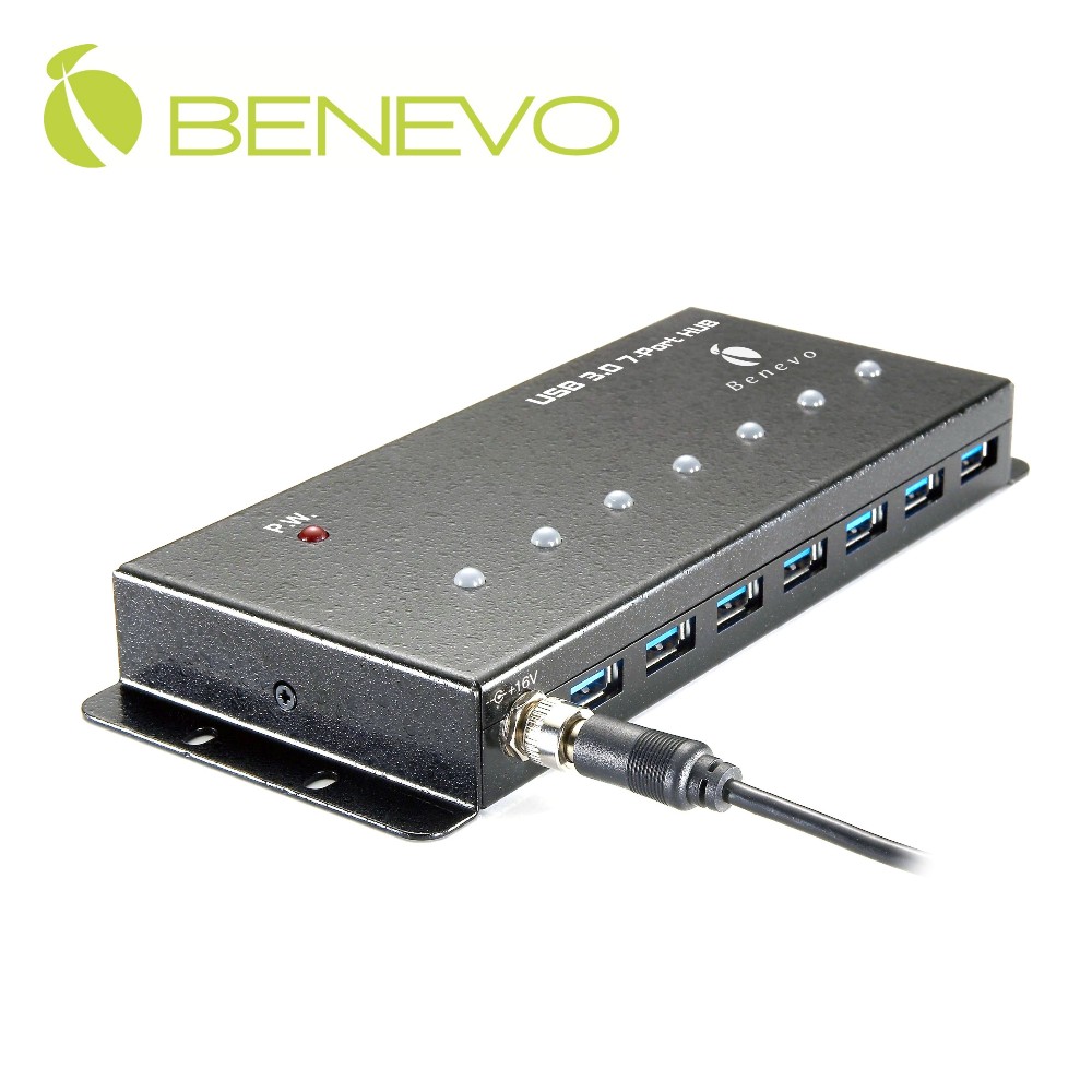 Benevo 工業級 7埠USB3.0集線器 (BUH377)