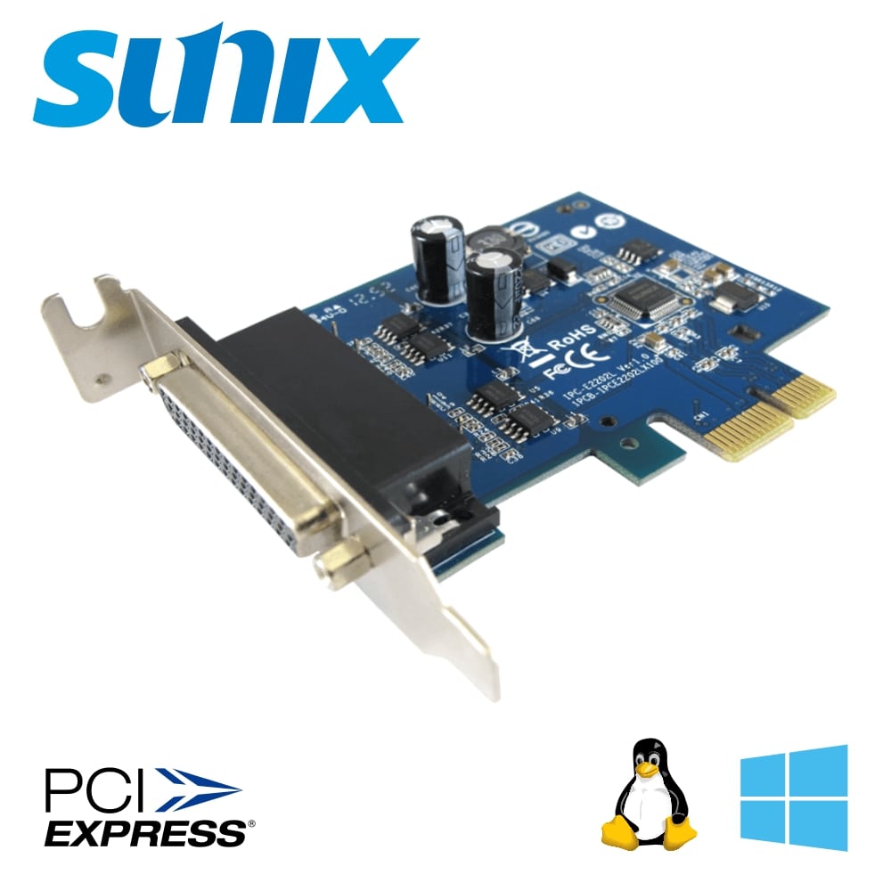 SUNIX 三泰 2埠RS-422/485 PCI-Express通訊卡IPC-E2202SL
