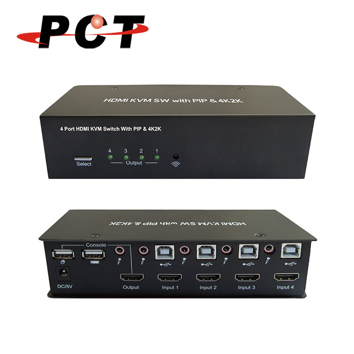 PCT】4進1出USB HDMI 多電腦切換器(MHC414) - PChome 24h購物