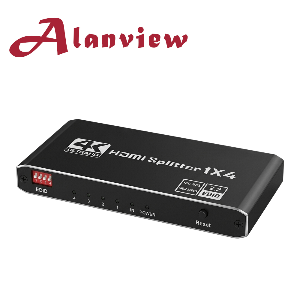 Alanview 4K HDMI 2.0 1x4 HDR 一進四出分配器 (AL2014)（其他規格）